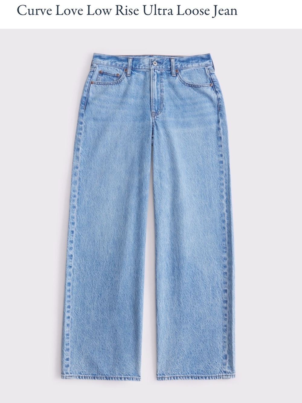 Abercrombie & Fitch Light Blue Wide-Leg Jeans